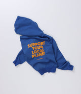 SUPPORT HoodieのBlueの背面