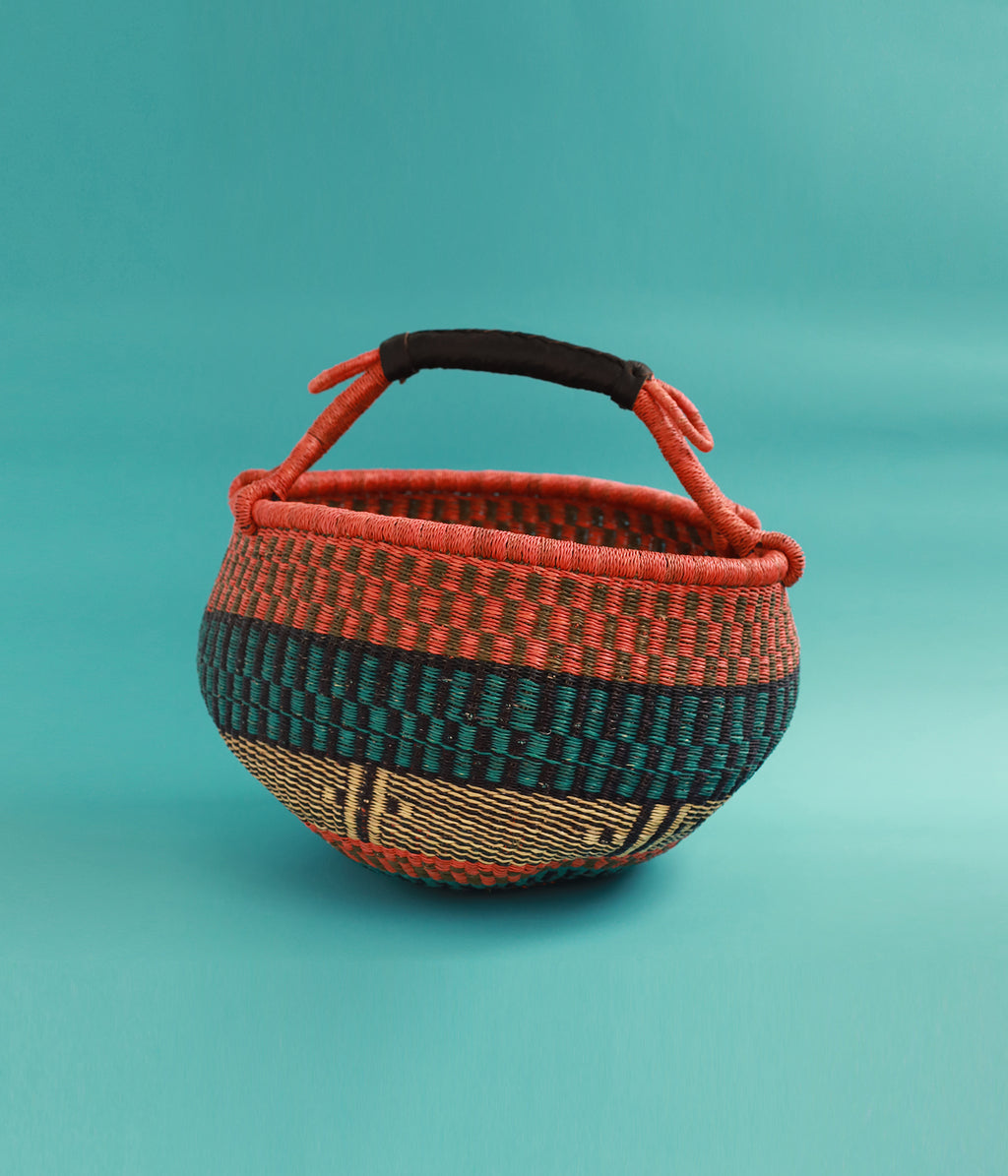アフリカ手編み レファントグラス かごバスケット