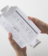 パッケージはサトウキビの絞りかすのパルプを使用した環境配慮紙、バガス紙を採用しています。また、商品説明は化粧箱中面に印刷し、紙資源の削減を実現